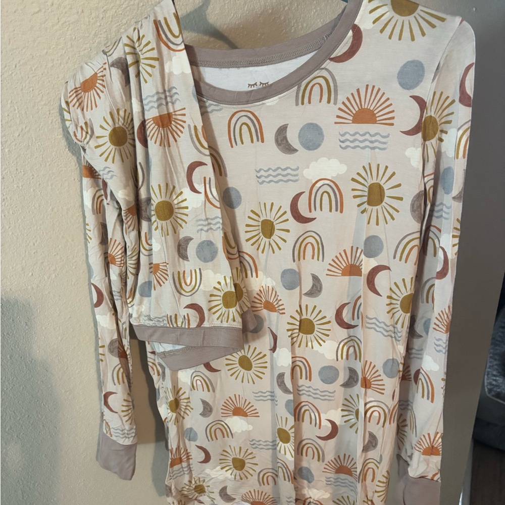 Little Sleepies Sun and Rainbow Pajama Set